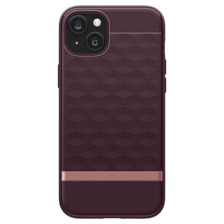 Husa pentru iPhone 15 - Spigen Caseology Parallax MagSafe - Burgundy