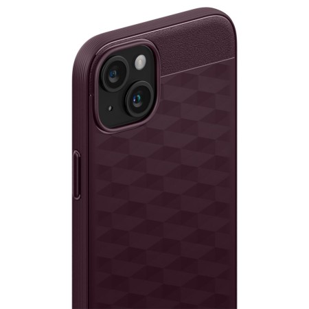 Husa pentru iPhone 15 - Spigen Caseology Parallax MagSafe - Burgundy