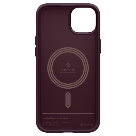 Husa pentru iPhone 15 - Spigen Caseology Parallax MagSafe - Burgundy