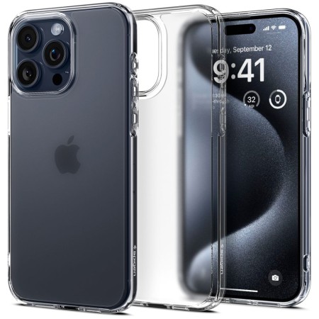 Husa pentru iPhone 15 Pro - Spigen Ultra Hybrid - Frost Clear