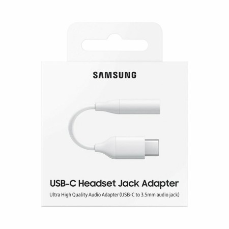 Adaptor Audio Type-C la Jack 3.5mm - Samsung (EE-UC10JUWEGWW) - White (Blister Packing)