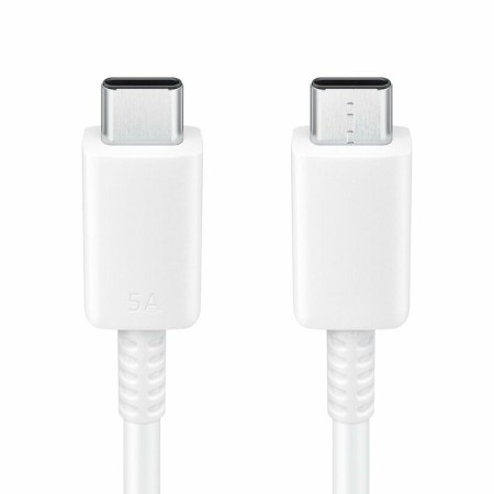 Cablu de Date Fast Charging, 2x Type-C, 5A, 1m - Samsung (EP-DN975BWEGWW) - White (Bulk Packing)