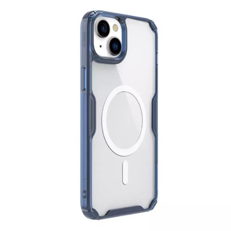 Husa pentru iPhone 15 Plus - Nillkin Nature TPU MagSafe Case - Blue