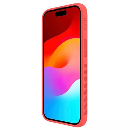 Husa pentru iPhone 15 - Nillkin Super Frosted Shield Pro - Red