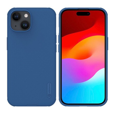 Husa pentru iPhone 15 - Nillkin Super Frosted Shield Pro - Blue