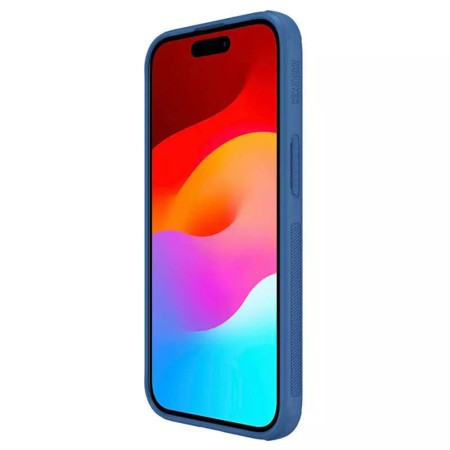 Husa pentru iPhone 15 Plus - Nillkin Super Frosted Shield Pro - Blue