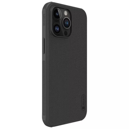 Husa pentru iPhone 15 Pro Max - Nillkin Super Frosted Shield Pro - Black