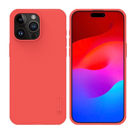 Husa pentru iPhone 15 Pro Max - Nillkin Super Frosted Shield Pro - Red