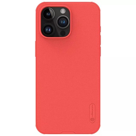 Husa pentru iPhone 15 Pro Max - Nillkin Super Frosted Shield Pro - Red