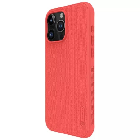 Husa pentru iPhone 15 Pro Max - Nillkin Super Frosted Shield Pro - Red