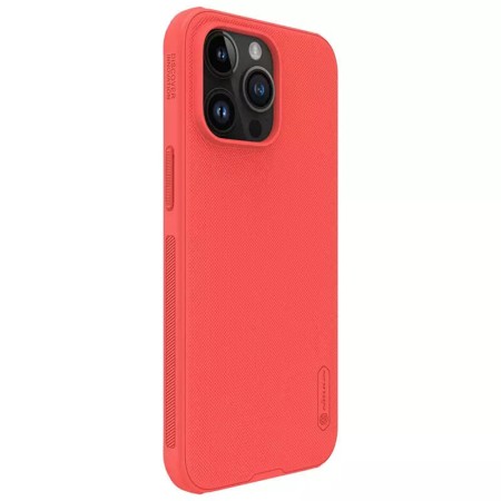 Husa pentru iPhone 15 Pro Max - Nillkin Super Frosted Shield Pro - Red