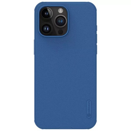 Husa pentru iPhone 15 Pro Max - Nillkin Super Frosted Shield Pro - Blue