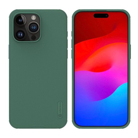 Husa pentru iPhone 15 Pro Max - Nillkin Super Frosted Shield Pro - Deep Green