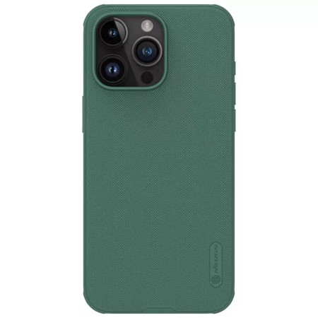 Husa pentru iPhone 15 Pro Max - Nillkin Super Frosted Shield Pro - Deep Green