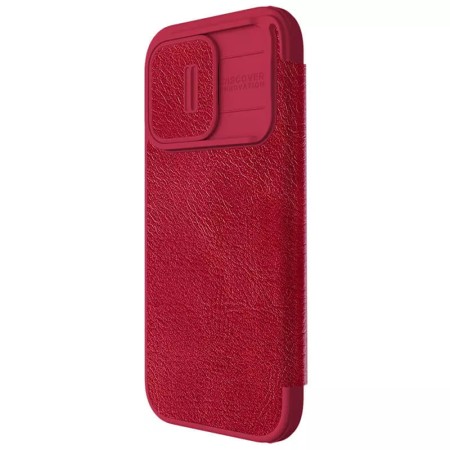 Husa pentru iPhone 15 Pro - Nillkin QIN Pro Leather Case - Red