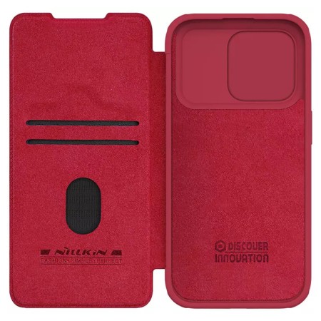 Husa pentru iPhone 15 Pro - Nillkin QIN Pro Leather Case - Red