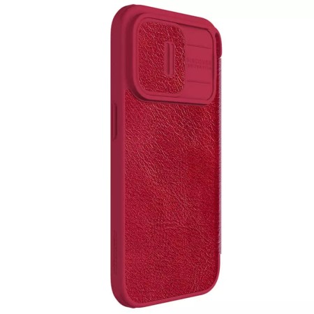 Husa pentru iPhone 15 Pro - Nillkin QIN Pro Leather Case - Red