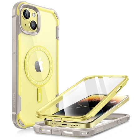 Husa pentru iPhone 15 - i-Blason Ares MagSafe - Yellow