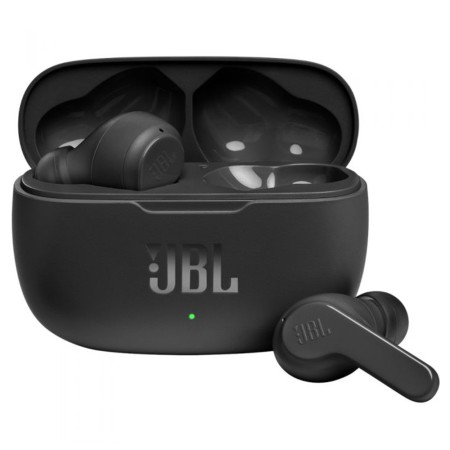 JBL - Wireless Earbuds (Wave 200) - Bluetooth 5.0, True Wireless, Microphone, Voice Assistant, Siri - Black