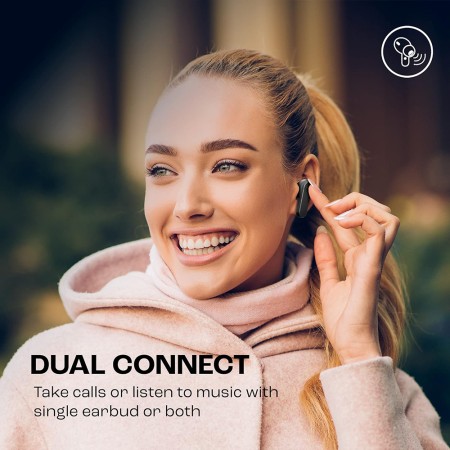 JBL - Wireless Earbuds (Wave 200) - Bluetooth 5.0, True Wireless, Microphone, Voice Assistant, Siri - Black