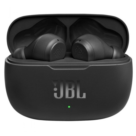 JBL - Wireless Earbuds (Wave 200) - Bluetooth 5.0, True Wireless, Microphone, Voice Assistant, Siri - Black