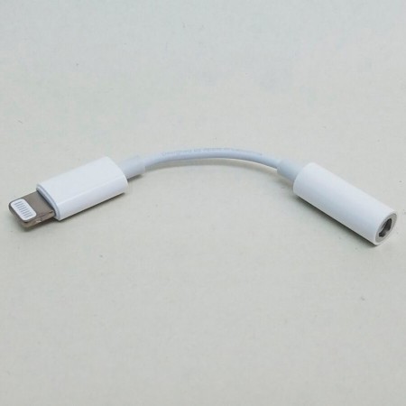 Adaptor Audio Lightning la Jack 3.5mm - Apple A1749 (MMX62ZMA/A) - White (Blister Packing)