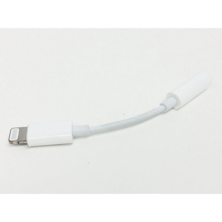 Adaptor Audio Lightning la Jack 3.5mm - Apple A1749 (MMX62ZMA/A) - White (Bulk Packing)