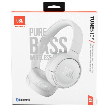 Casti Fara Fir BT 5.0, cu Microfon - JBL Tune 510 (JBLT510BTWHTEU) - White