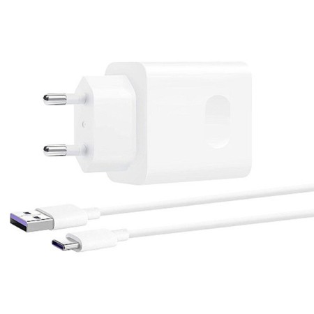 Incarcator pentru Priza, Fast Charging, 22.5W + Cablu Type-C, 5A, 1m - Huawei CP404 (HW-100225E00) - White (Bister Packing)