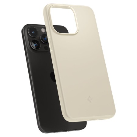 Husa pentru iPhone 15 Pro - Spigen Thin Fit - Mute Beige