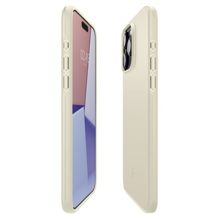 Husa pentru iPhone 15 Pro - Spigen Thin Fit - Mute Beige