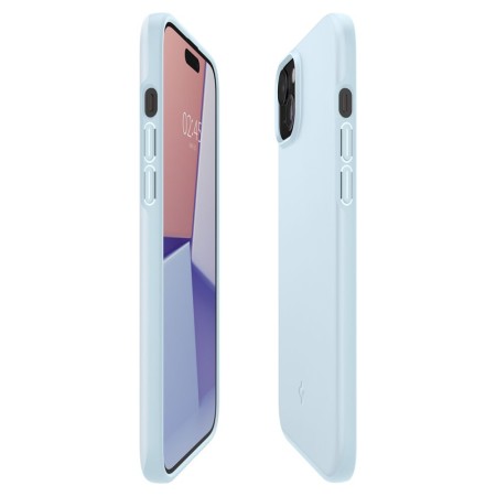 Husa pentru iPhone 15 - Spigen Thin Fit - Mute Blue