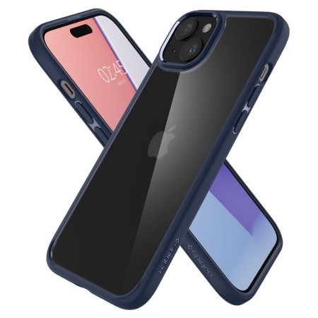 Husa pentru iPhone 15 - Spigen Ultra Hybrid - Navy Blue