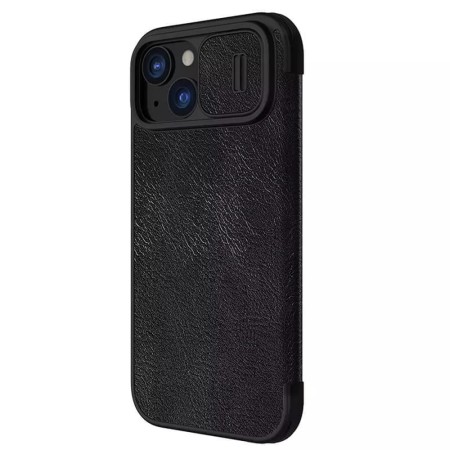 Husa pentru iPhone 15 - Nillkin QIN Pro Leather Case - Black