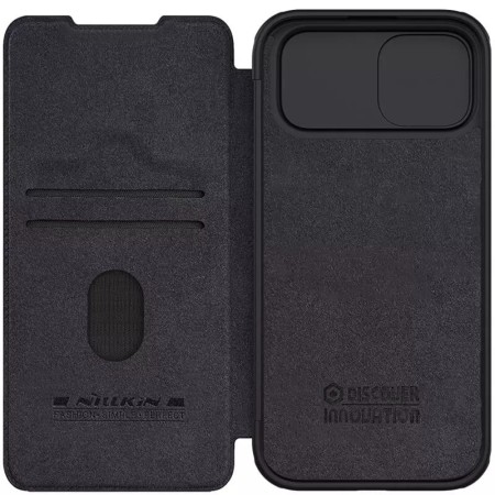 Husa pentru iPhone 15 - Nillkin QIN Pro Leather Case - Black