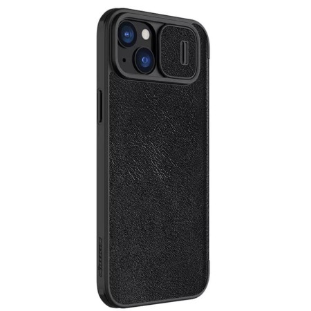 Husa pentru iPhone 15 Plus - Nillkin QIN Pro Leather Case - Black