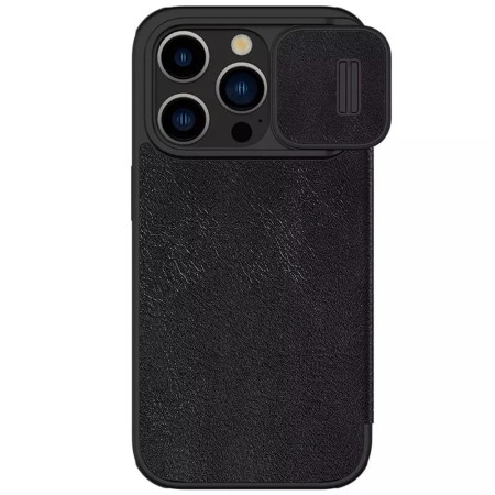 Husa pentru iPhone 15 Pro Max - Nillkin QIN Pro Leather Case - Black