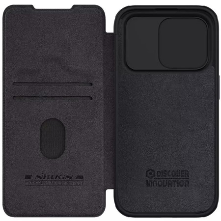 Husa pentru iPhone 15 Pro Max - Nillkin QIN Pro Leather Case - Black