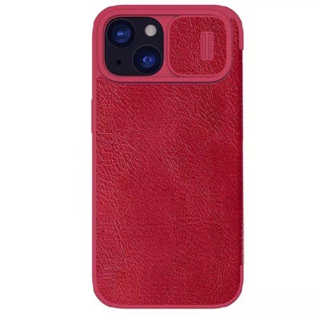 Husa pentru iPhone 15 - Nillkin QIN Pro Leather Case - Red