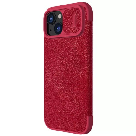 Husa pentru iPhone 15 - Nillkin QIN Pro Leather Case - Red