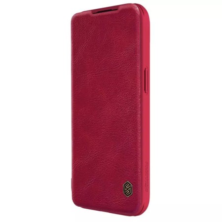 Husa pentru iPhone 15 - Nillkin QIN Pro Leather Case - Red