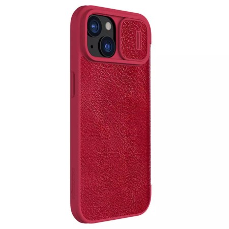 Husa pentru iPhone 15 - Nillkin QIN Pro Leather Case - Red