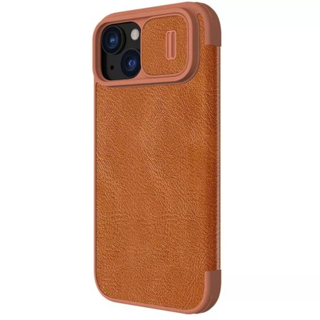 Husa pentru iPhone 15 - Nillkin QIN Pro Leather Case - Brown