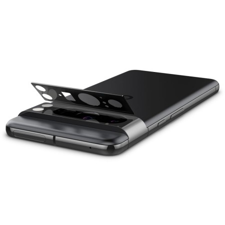 Folie Camera pentru Google Pixel 8 Pro (set 2) - Spigen Glas.tR Optik EZ FIT - Black