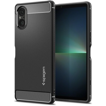 Husa pentru Sony Xperia 5 V Spigen Rugged Armor, Black