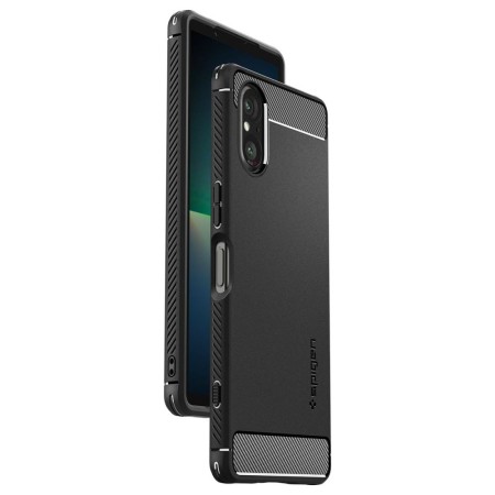 Husa pentru Sony Xperia 5 V Spigen Rugged Armor, Black