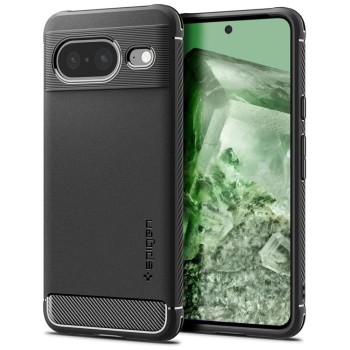 Husa pentru Google Pixel 8 - Spigen Rugged Armor - Black