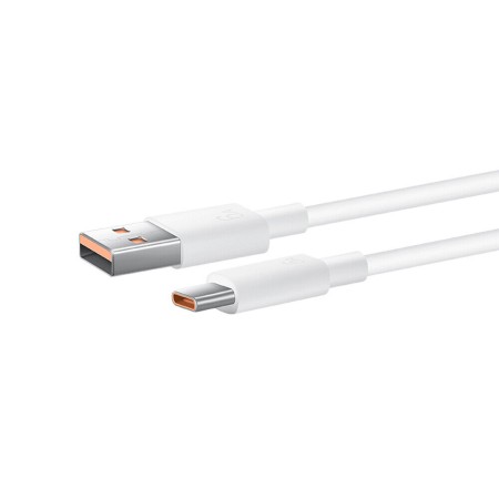 Cablu de Date USB la Type-C, Super Fast Charging 6A - Huawei - White (Bulk Packing)