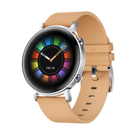 Huawei - Watch GT 2 42mm (DAN-B19) - 1.2 inch Amoled, Bluetooth 5.1 Calls, 215mAh - Gravel Beige (Blister Packing)