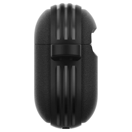 Husa cu Holder Metalic pentru Apple AirPods 4 Spigen Caseology Vault - Matte Black